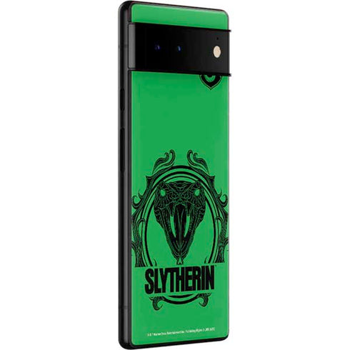Wizarding Worlds Harry Potter Slytherin Illustration Google Pixel 6 Skin